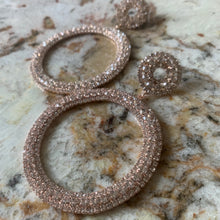 Load image into Gallery viewer, Bejeweled Hoop Earrings!