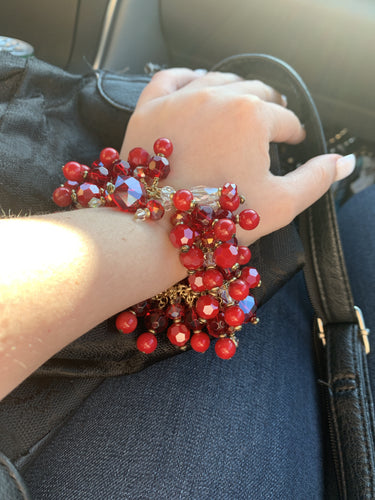 Queen Red Charm Bracelet