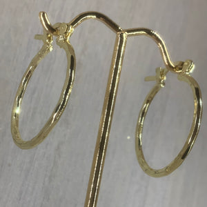 Small Diamond Cut Hoops