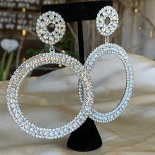 Load image into Gallery viewer, Bejeweled Hoop Earrings!