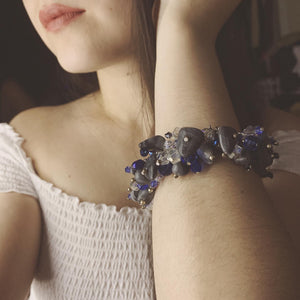 Blue Hue Charm Bracelet