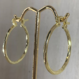 Small Diamond Cut Hoops