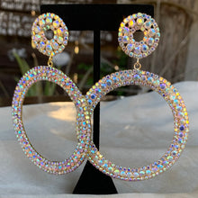 Load image into Gallery viewer, Bejeweled Hoop Earrings!