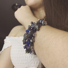 Load image into Gallery viewer, Blue Hue Charm Bracelet