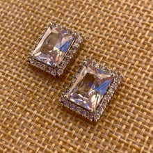Load image into Gallery viewer, Rectangle CZ Studs