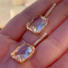 Load image into Gallery viewer, Clear Dangly Earrings