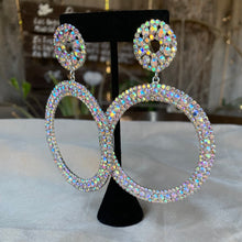 Load image into Gallery viewer, Bejeweled Hoop Earrings!