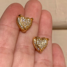 Load image into Gallery viewer, Paved Heart Studs