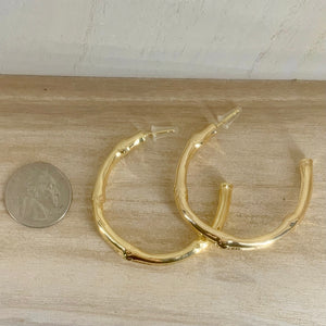 Thick Bamboo Hoops