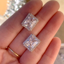 Load image into Gallery viewer, Rectangle CZ Studs